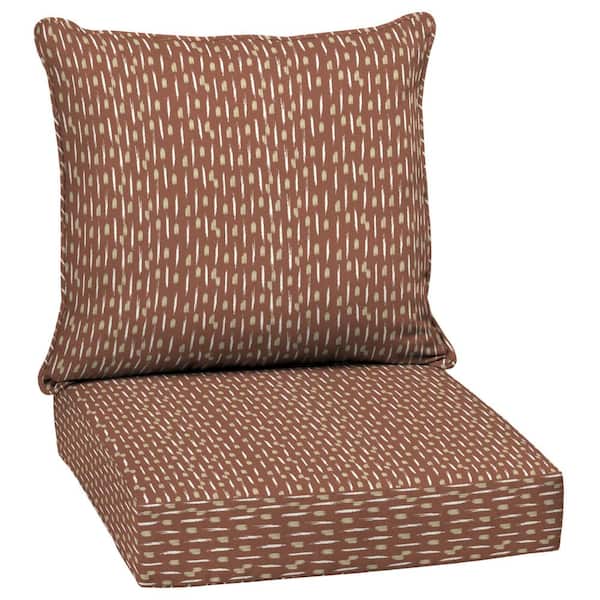 2 Outdoor Lounge Chair Cushion Piece Deep Seating 24 in. x 24 in.