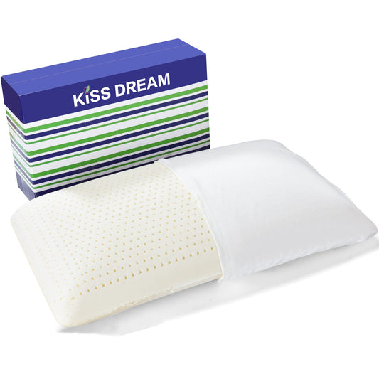 100% Talalay Latex Pillow Bed Pillow for Sleeping, Extra Soft Natural Latex Sleeping Pillow