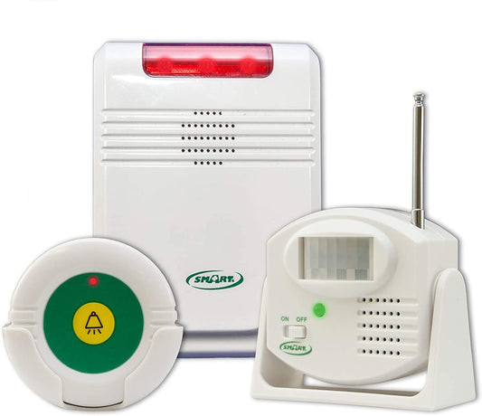 Smart Caregiver Monitor with Motion Sensor and Remote Reset Button