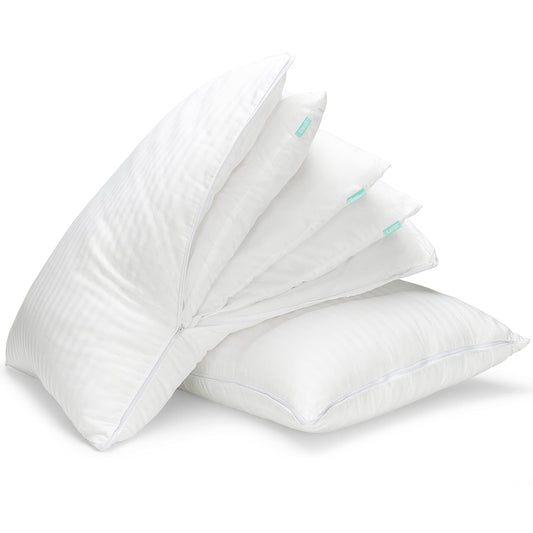 Adjustable Layer Pillows for Sleeping - Set of 2, Cooling, Luxury Pillows for Back