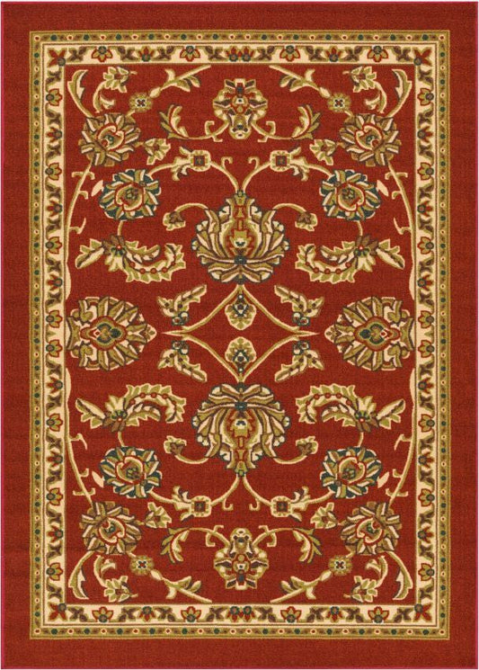 Tabriz Red Traditional Non Slip Washable Rug