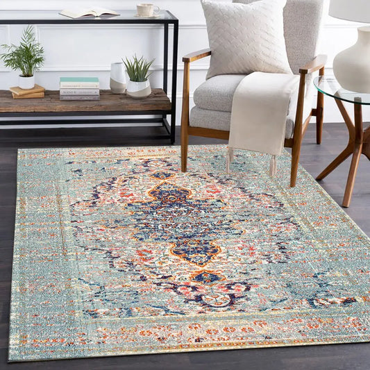 Retro Ethnic Style Multi-colored Area Rug