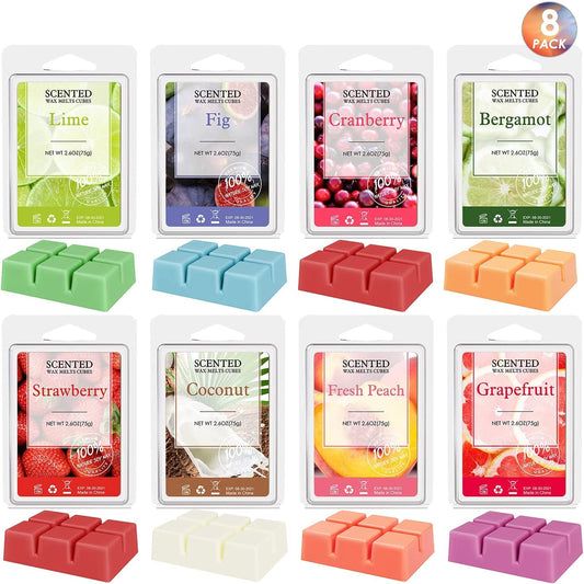 Salubrito Wax Melts, Wax Cubes, Soy Wax Cubes for Wax Warmer, Jasmine, Lavender, Chamomile, Ylangylang, Orange Blossom, Gardenia, Sakura, Rose, Floral Wax Melts Gift Set (8 X 2.6 Oz) Home & Garden > Decor > Home Fragrances > Wax Tarts Salubrito Fruit