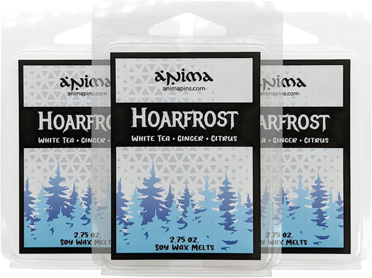 Anima Hoarfrost (White Tea, Ginger & Citrus) 3 Pack Wax Melts Cubes Clamshells - Highly Scented Wax Tarts for Odor Eliminating Fragrance