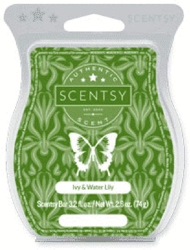 Scentsy Ivy & Water Lily Bar Wickless Candle Tart Warmer Wax 3.2 Oz Bar