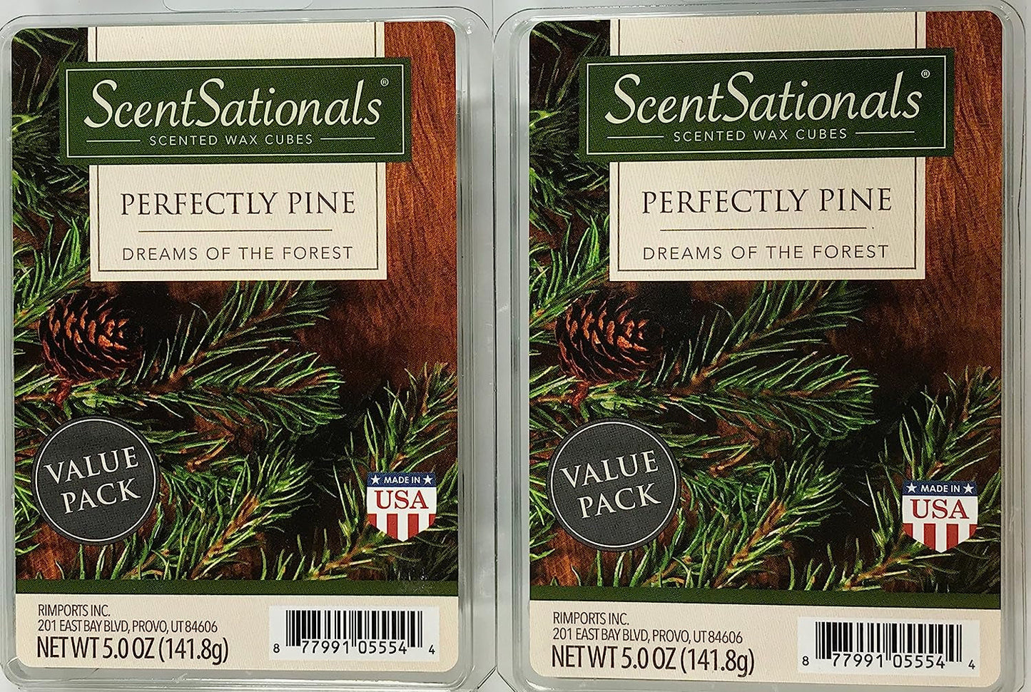 Scentsationals Perfectly Pine Wax Cubes 5Oz - 2-Pack