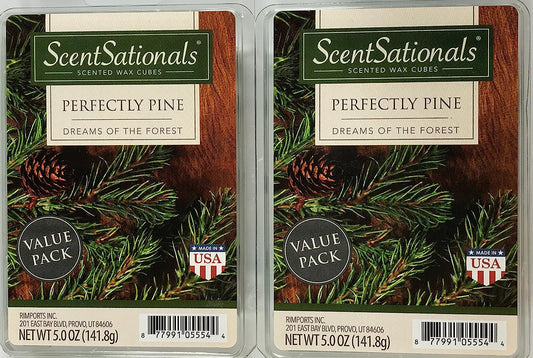Scentsationals Perfectly Pine Wax Cubes 5Oz - 2-Pack