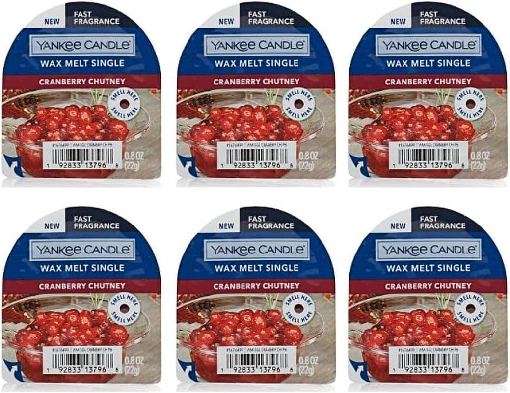 Yankee Candle Lot of 6 Winter Holiday Tarts Wax Melt Singles (Warm Luxe Cashmere) Home & Garden > Decor > Home Fragrances > Wax Tarts yankee candle Cranbery Chutney