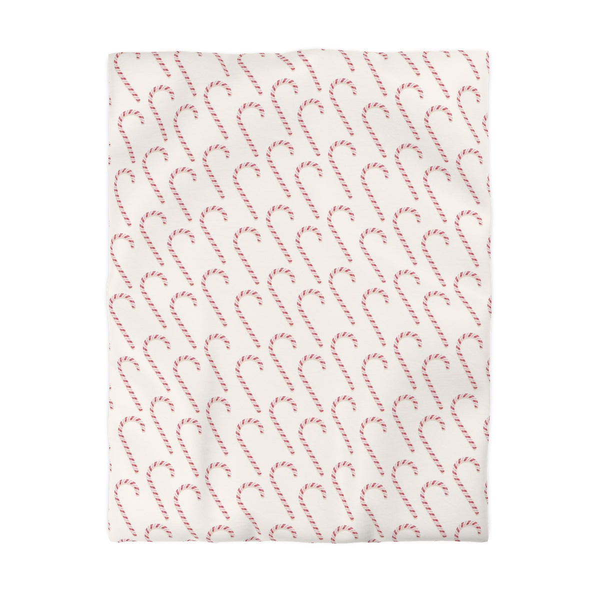 Candy Cane Duvet Cover, Holiday Christmas Xmas Bedding Queen King Full Twin XL Microfiber Designer Bed Quilt Bedroom Starcove Fashion
