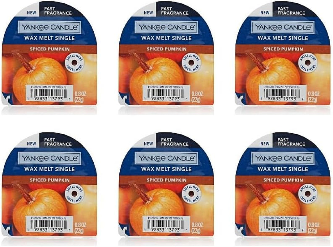 Yankee Candle Pack of 6 Crisp Fall Night Tarts Wax Melt Singles Home & Garden > Decor > Home Fragrances > Wax Tarts Yankee Candle 6 Spiced Pumpkin
