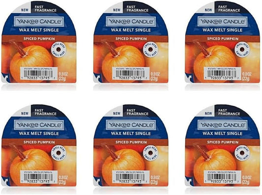 Yankee Candle Pack of 6 Crisp Fall Night Tarts Wax Melt Singles Home & Garden > Decor > Home Fragrances > Wax Tarts Yankee Candle 6 Spiced Pumpkin