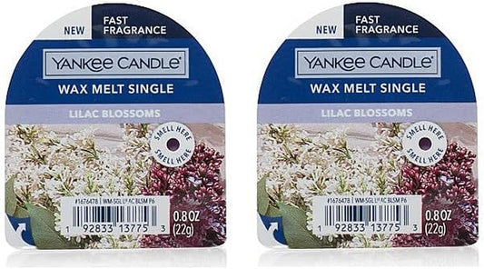 Yankee Candle 2 Pack of Lilac Blossoms Wax Melt Singles Tarts