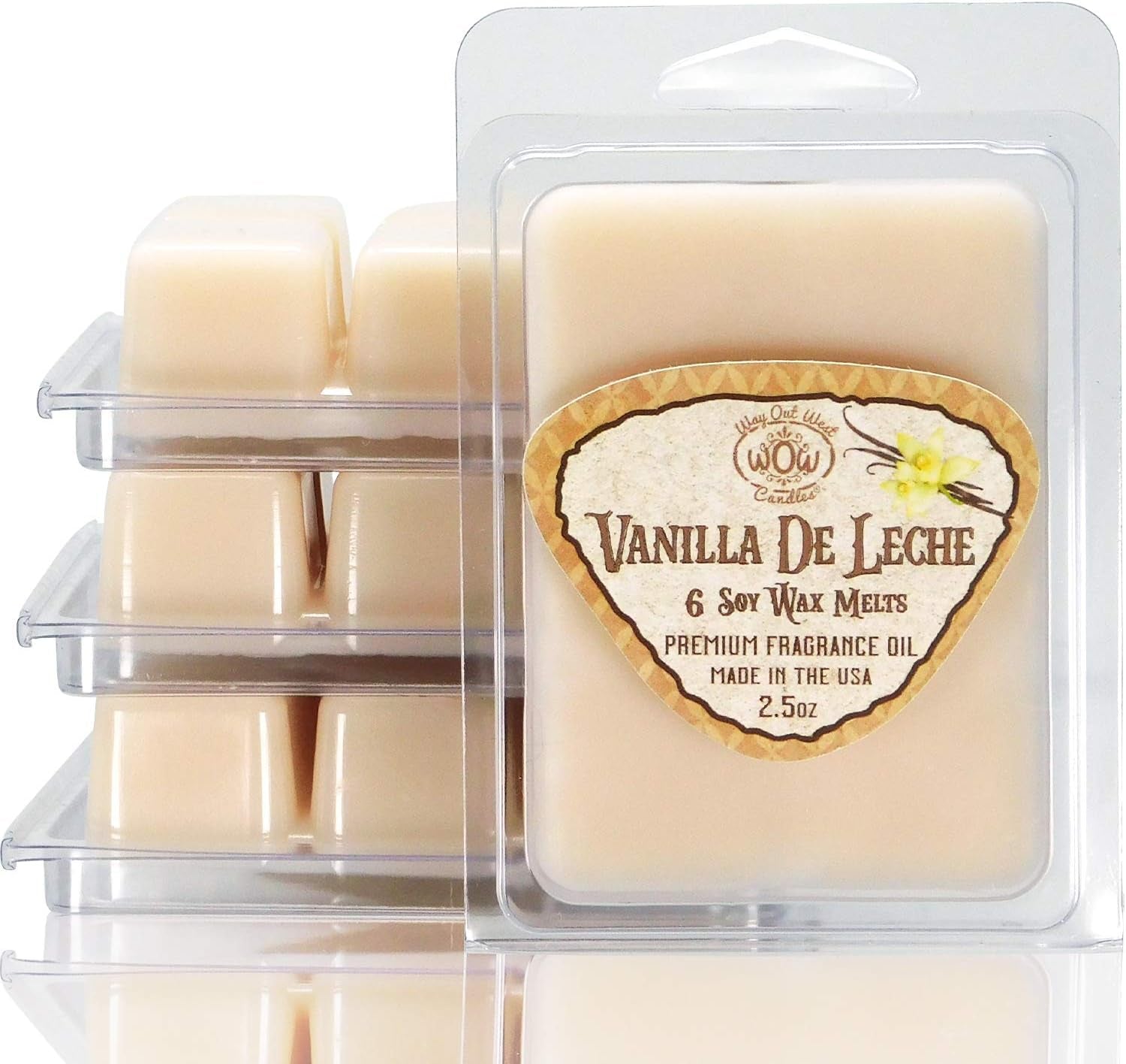 Way Out West Candles Scented Wax Melts for Wax Warmers - Highly Fragrant Air Freshener - 4 Pack Set of 6 Melt Cubes with Essential Oils - Made in USA (4, Eucalyptus Mint) Home & Garden > Decor > Home Fragrances > Wax Tarts Ocotillo Southwest Vanilla De Leche 4