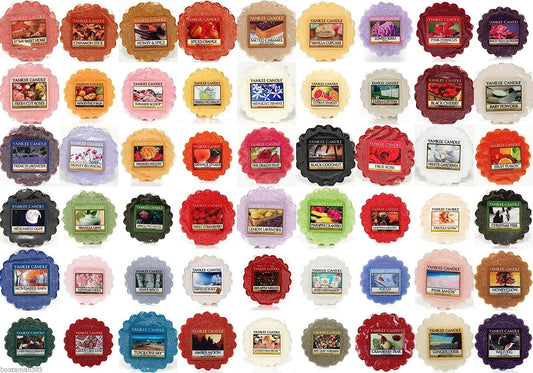 Yankee Candle Wax Tarts - Grab Bag of 10 Assorted Yankee Candle Wax Melts - Random Mixed Scents with BONUS Yellow Organza Bag