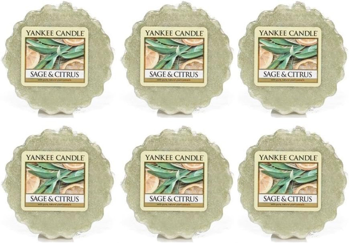 Yankee Candle Sage & Citurs Tarts Wax Melts, Lot of 6