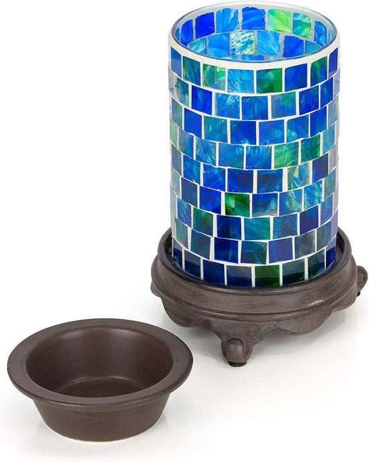 VP Home Wall Plug-In Wax Warmer for Scented Wax, Ceramic Floral Sun Electric Home Fragrance Warmer for Essential Oils, Candle Wax Melts and Tarts, Scent Warmer Night Light Home & Garden > Decor > Home Fragrances > Wax Tarts VP Home Iii Ocean Blue