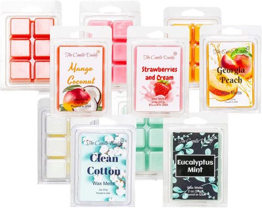 The Candle Daddy Family Friendly FAVES Volume II - 5 Pack of Wax Melts - 30 Total Cubes - 10 Total Ounces