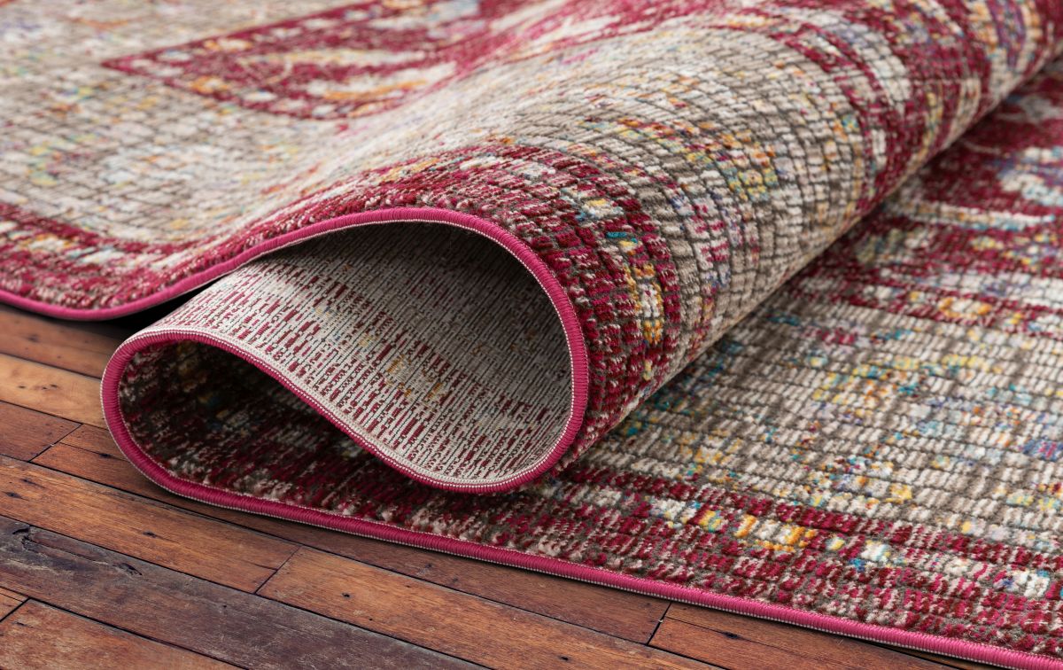 Vanessa Red Vintage Oriental Persian Mosaic Rug