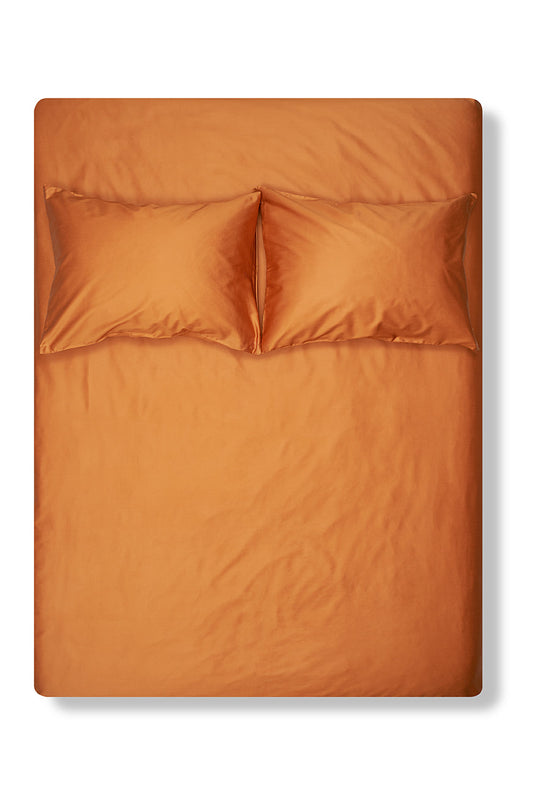 Amber Egyptian Cotton Sateen Bedding-Egyptian Cotton Sateen Duvet Covers-ZigZagZurich