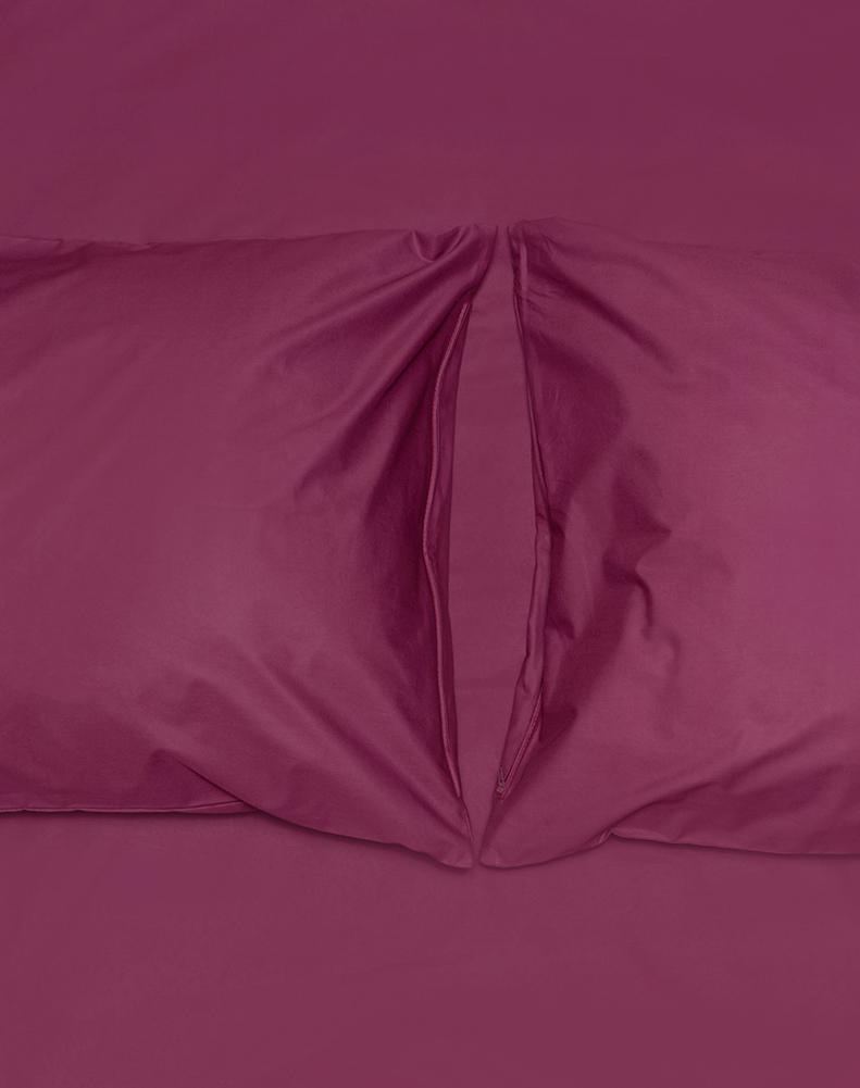 "Aubergine" Percale Egyptian Cotton Bedding-Egyptian Cotton Percale Duvet Covers-ZigZagZurich