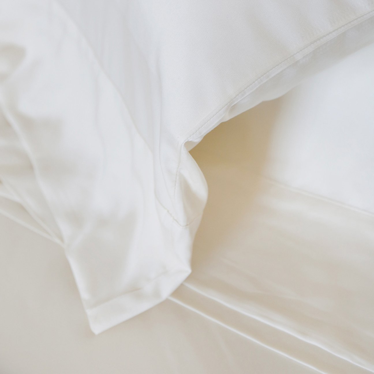 Bamboo Duvet and Sham Set in Ivory by Pom Pom at Home