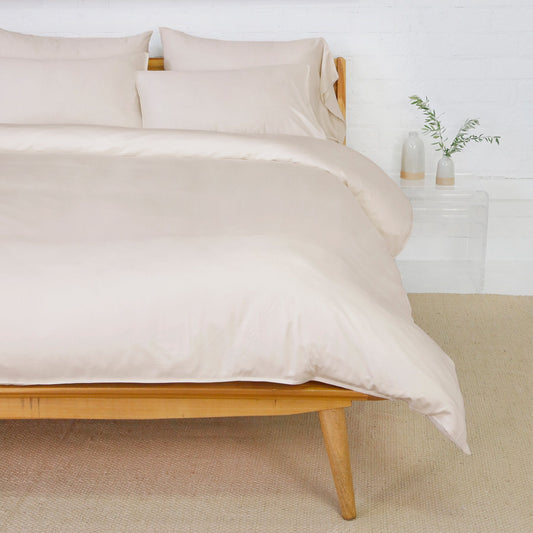 Bamboo Duvet and Sham Set in Sand by Pom Pom at Home