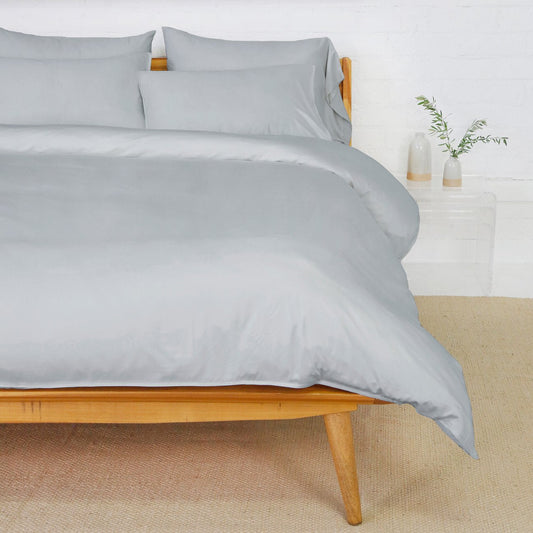Bamboo Duvet and Sham Set in Ocean by Pom Pom at Home
