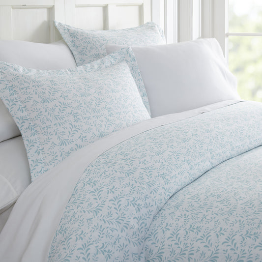 Burst of Vines Pattern 3-Piece Duvet Cover Set