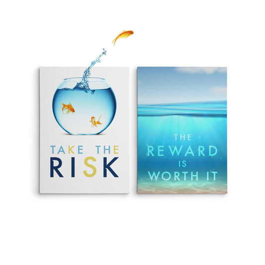 Take The Risk Motivational Quote Canvas #C115