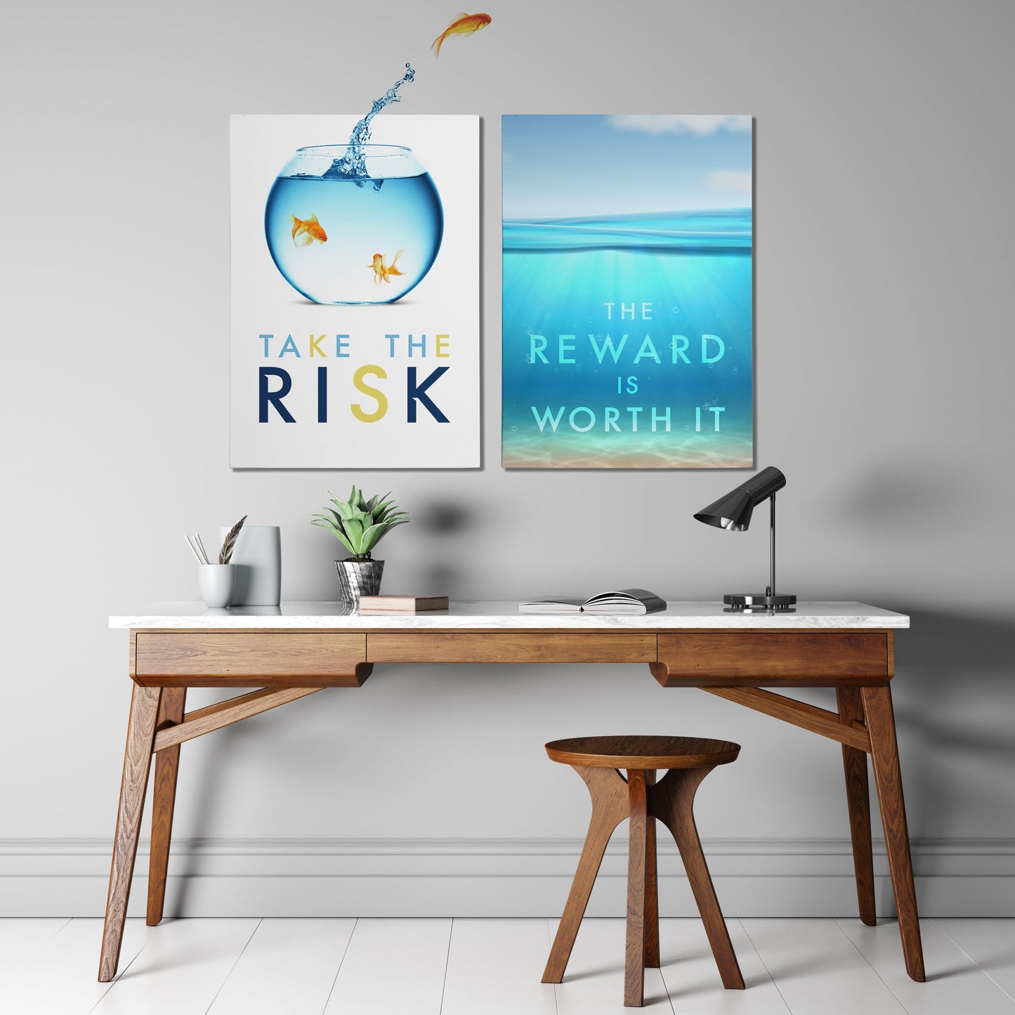 Take The Risk Motivational Quote Canvas #C115