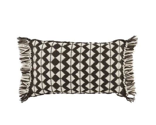 Chesa Perdita Indoor/Outdoor Pillow- Black