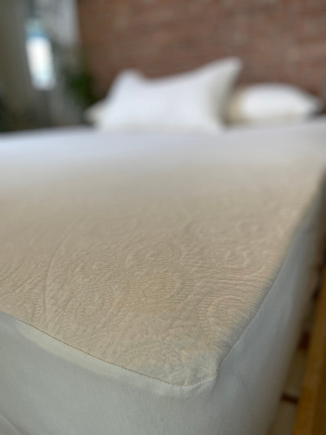 Suite Sleep Organic Cotton Knit Mattress Protector