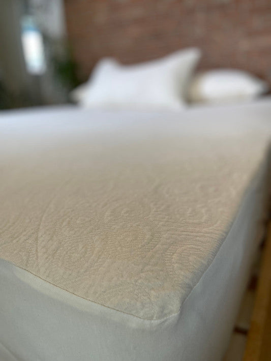Suite Sleep Organic Cotton Knit Mattress Protector