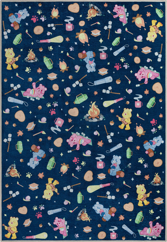 Care Bears Happy Campers Blue Area Rug By Well Woven