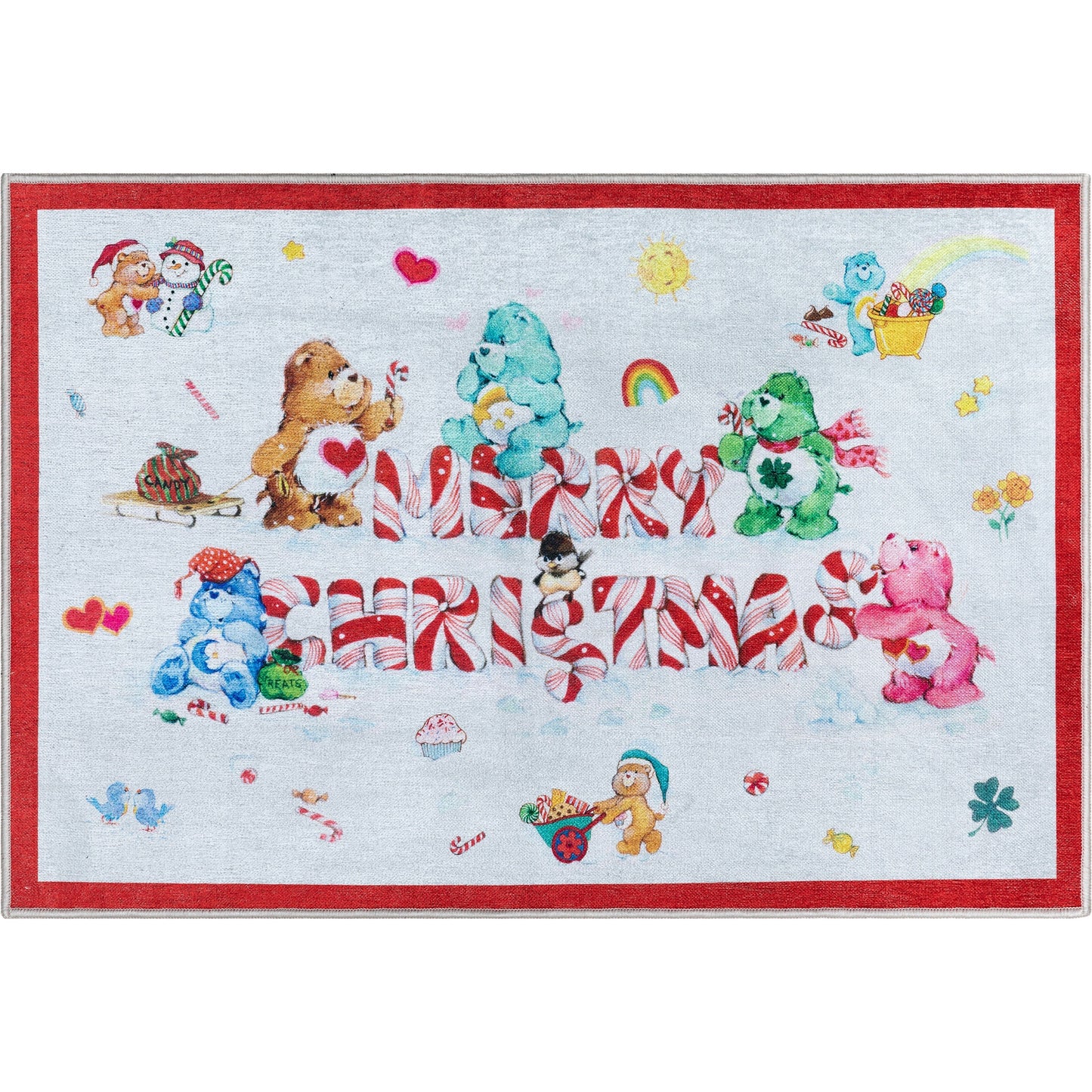 Care Bears Christmas Multi 3'3" x 5' Area Rug By Well Woven