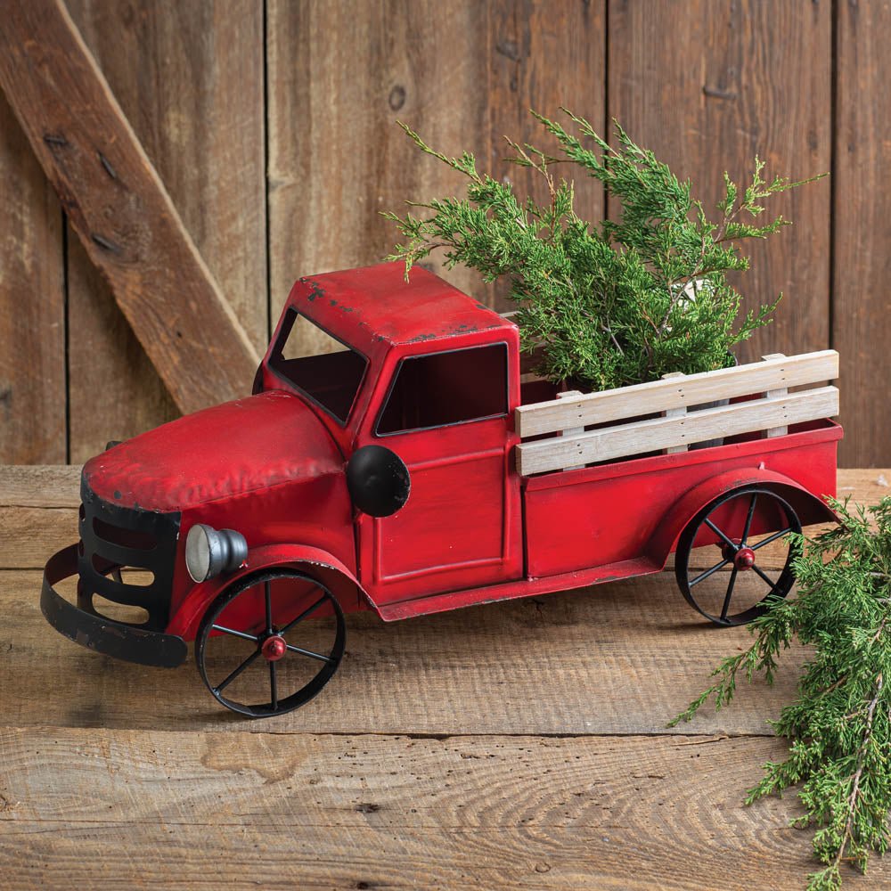 Classic Red Vintage Pickup Truck