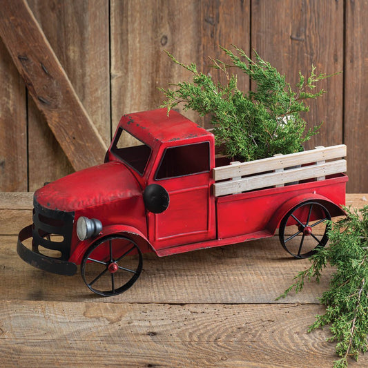 Classic Red Vintage Pickup Truck