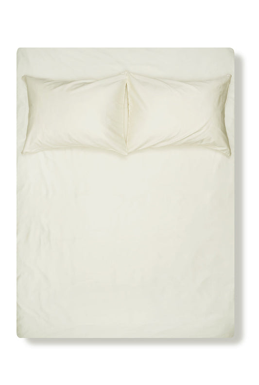 Cream Egyptian Cotton Sateen Bedding-Egyptian Cotton Sateen Duvet Covers-ZigZagZurich