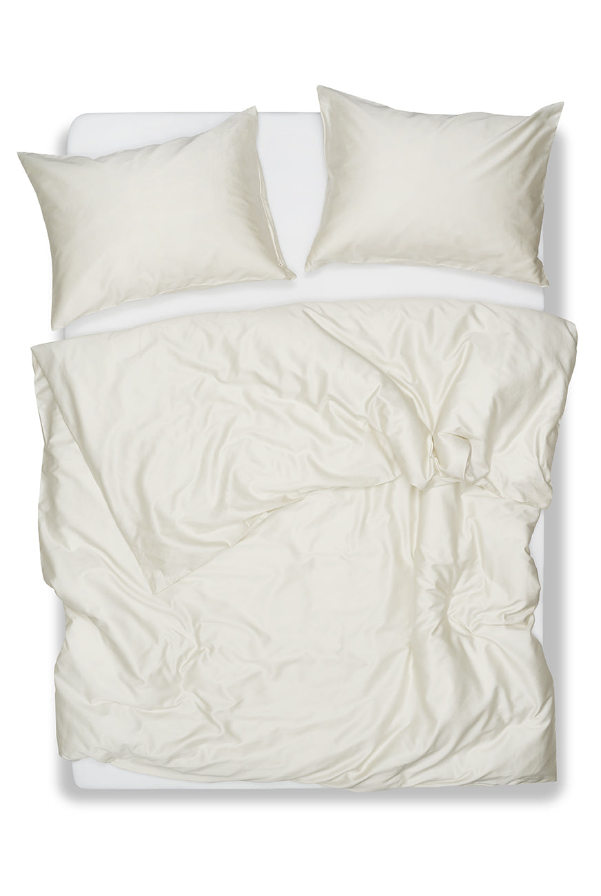Eggshell Egyptian Cotton Sateen Bedding-Egyptian Cotton Sateen Duvet Covers-ZigZagZurich