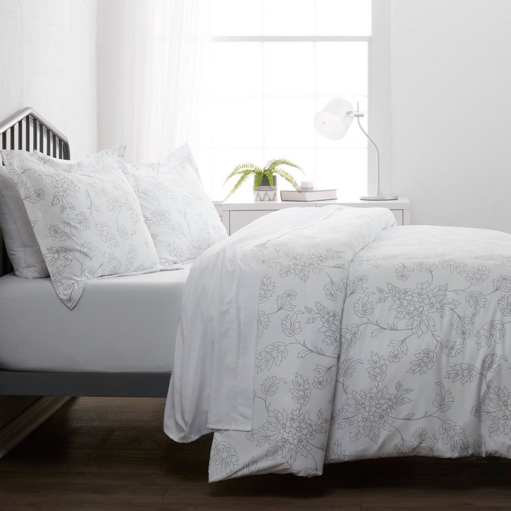 Vines Pattern 3-Piece Duvet Cover Set