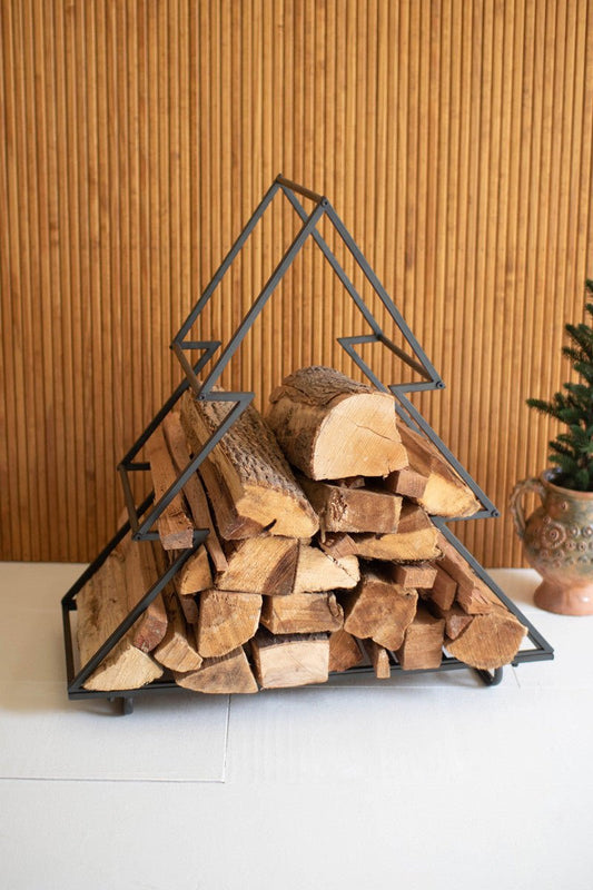 Christmas Tree Firewood Rack