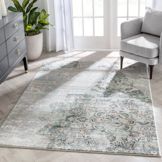 Ciato Blue Vintage Modern Rug