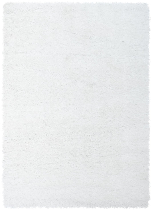 Chie Glam Solid Ultra-Soft White Shag Rug