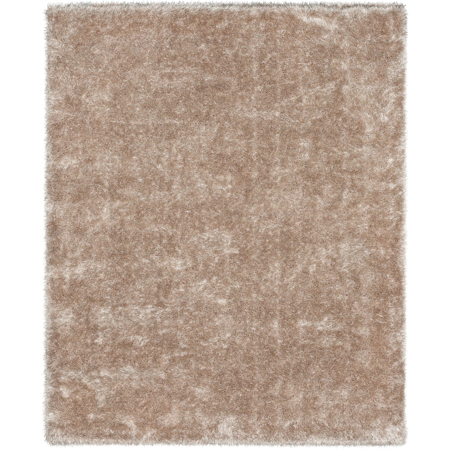 Chie Glam Solid Ultra-Soft Beige Shag Rug