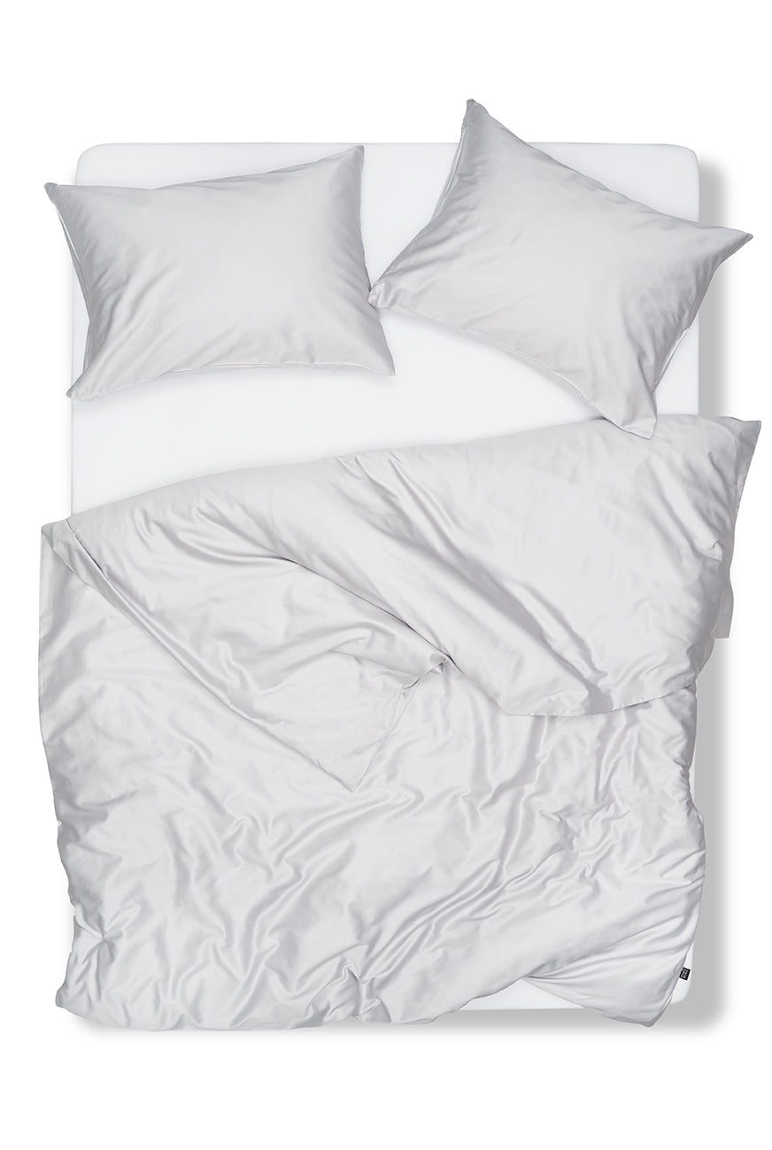 "Light Grey" Egyptian Cotton Sateen Bedding