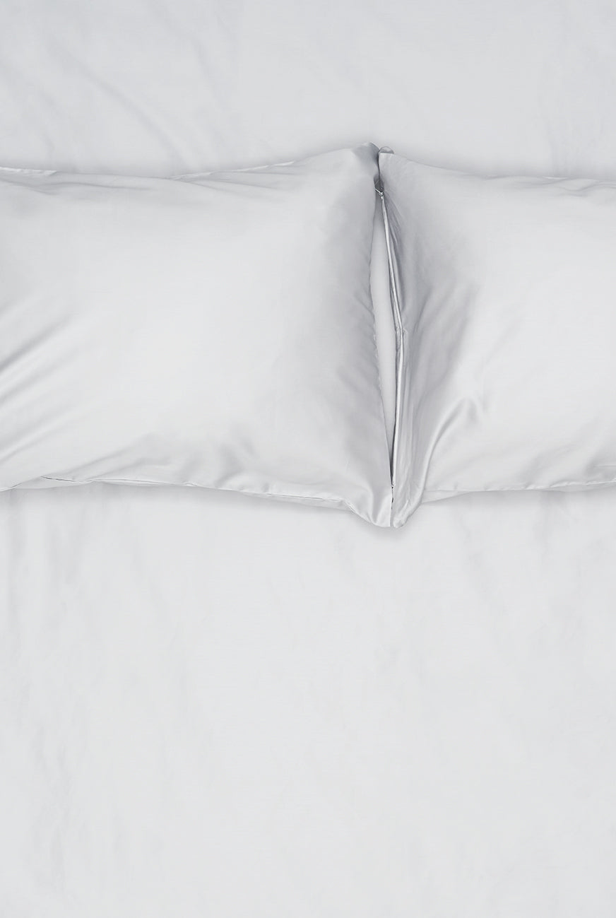 "Light Grey" Egyptian Cotton Sateen Bedding