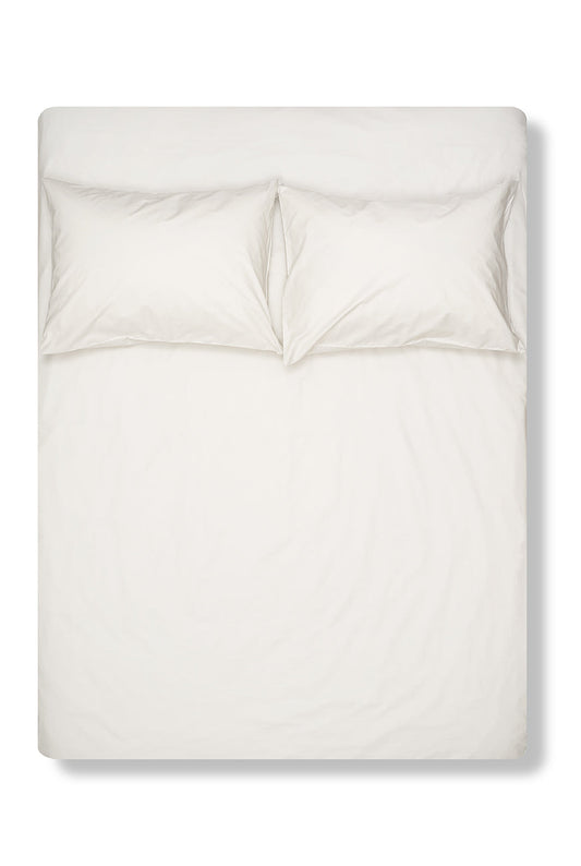 "Light Grey" Pima Cotton Percale Bedding-Egyptian Cotton Percale Duvet Covers-ZigZagZurich