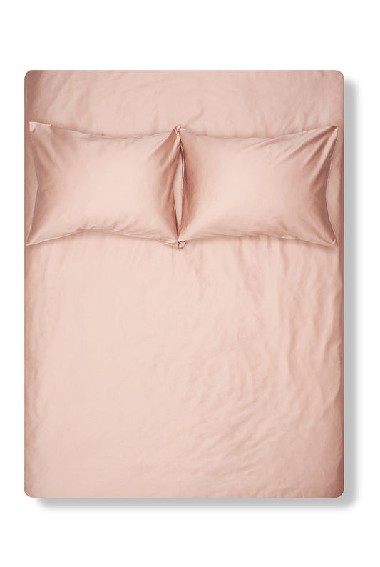 Misty Rose Egyptian Cotton Sateen Bedding-Egyptian Cotton Sateen Duvet Covers-ZigZagZurich
