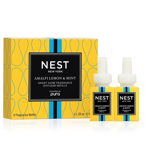 Amalfi Lemon & Mint Refill Duo for Pura Smart Home Fragrance Diffuser