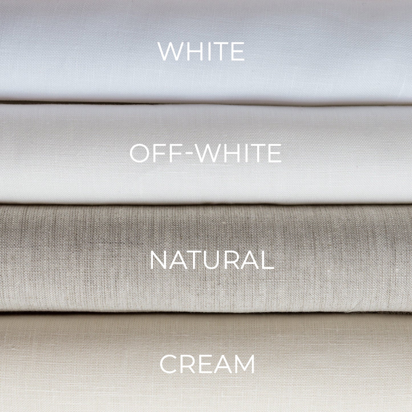 Waterproof Linen Shower Curtain – Simple Linen Bathroom Panel with Waterproof Lining – Custom Color: Gray, White, Black – 80", 90", and 96" Height